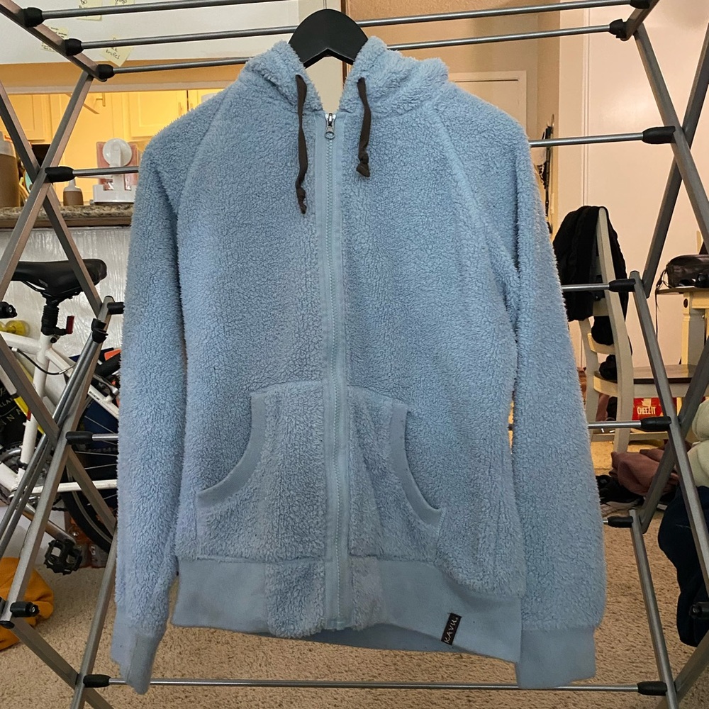 Kavu Blue Fuzzy Outdoor Jacket Size Large